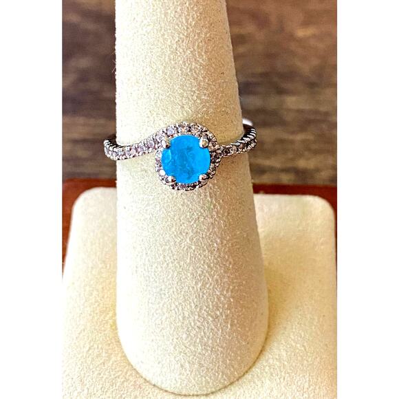 Bomb Party RBP2564 PoseidonsJewelsBringback Natural Fusion LightBlue Quartz Sz7 - Picture 2 of 5